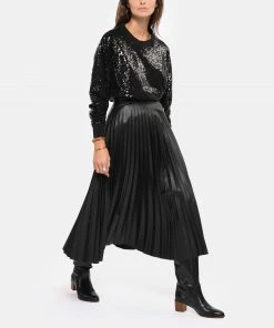 JEANNE VOULAND Sweatshirt Loose Giano Sequins Noir -Boutique MAJESTIC FILATURES unnamed file 1563