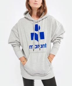 ISABEL MARANT ÉTOILE Sweatshirt Mansel Coton Organique Gris -Boutique MAJESTIC FILATURES unnamed file 1592