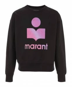ISABEL MARANT ÉTOILE Sweatshirt Mobyli Coton Noir Délavé
