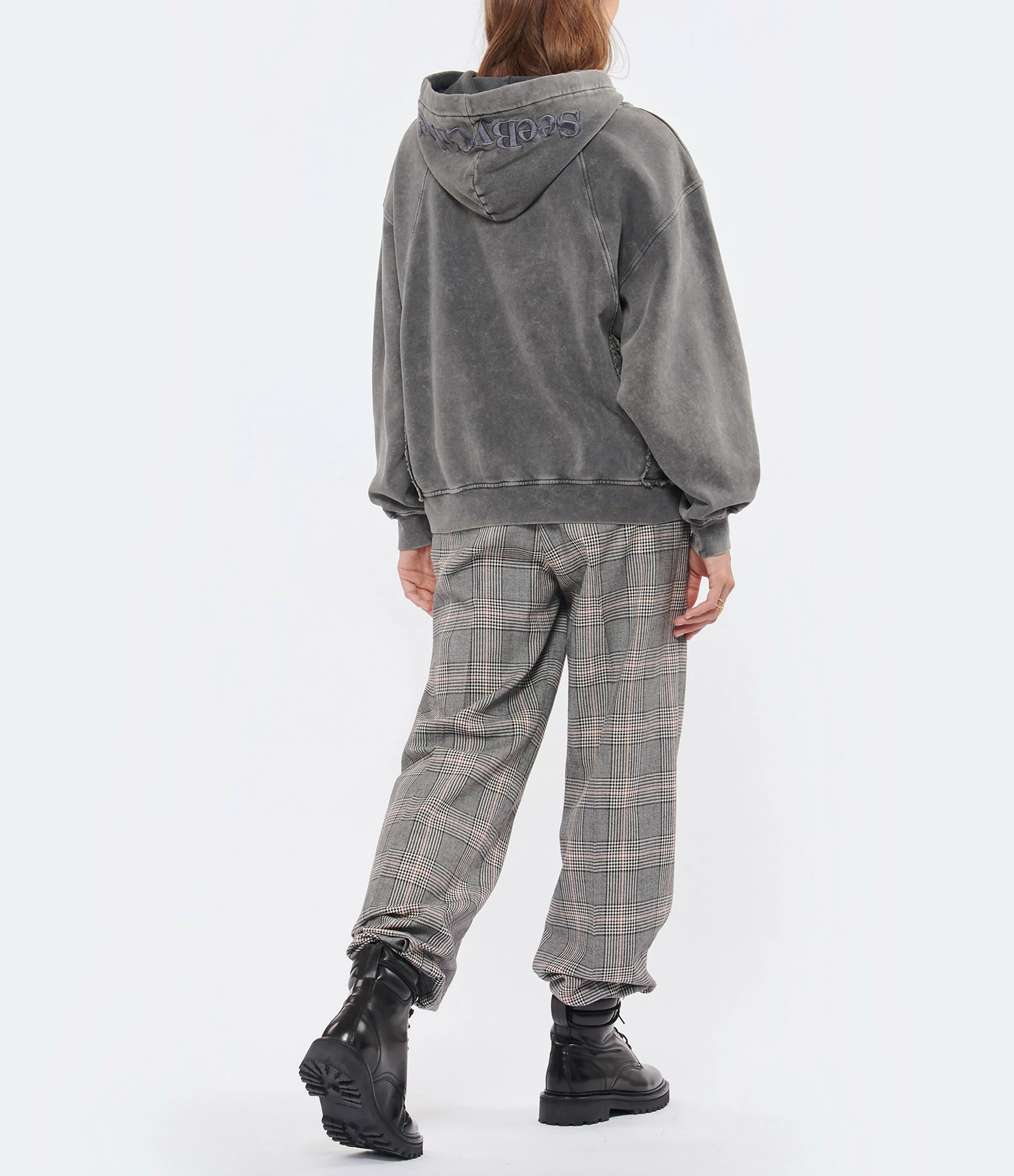 SEE BY CHLOE Sweatshirt Coton Gris 7 SEE BY CHLOE Sweatshirt Coton Gris – Image 5