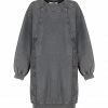 SEE BY CHLOE Robe Sweatshirt Long Coton Gris 1 SEE BY CHLOE Robe Sweatshirt Long Coton Gris -Boutique MAJESTIC FILATURES unnamed file 1609
