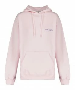MAISON LABICHE Sweatshirt Réaumur Good VibesCoton Biologique Rose