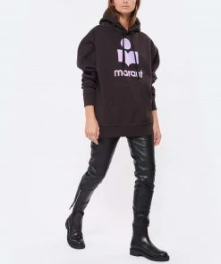 ISABEL MARANT ÉTOILE Sweatshirt Mansel Coton Noir Délavé -Boutique MAJESTIC FILATURES unnamed file 1625