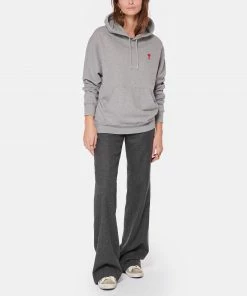 AMI PARIS Sweatshirt Hoodie Unisexe Ami De Cœur Coton Bio Gris Chiné -Boutique MAJESTIC FILATURES unnamed file 1638
