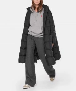 AMI PARIS Sweatshirt Hoodie Unisexe Ami De Cœur Coton Bio Gris Chiné -Boutique MAJESTIC FILATURES unnamed file 1640