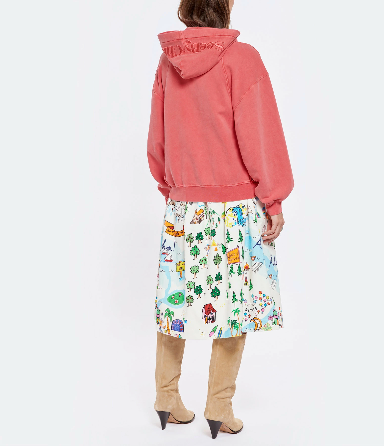 SEE BY CHLOE Sweatshirt Coton Rose 6 SEE BY CHLOE Sweatshirt Coton Rose – Image 4