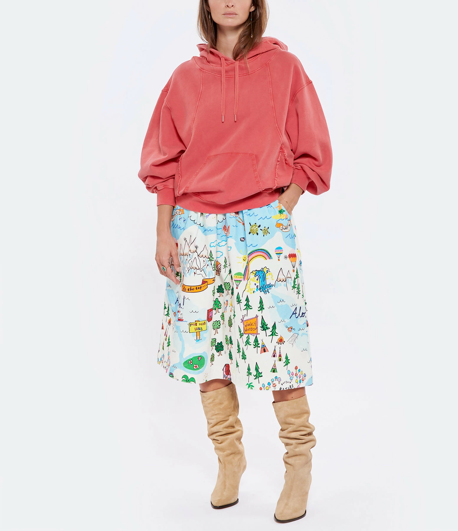 SEE BY CHLOE Sweatshirt Coton Rose 7 SEE BY CHLOE Sweatshirt Coton Rose – Image 5