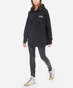 GANNI Sweatshirt Hoodie Software Isoli Coton Biologique Noir -Boutique MAJESTIC FILATURES unnamed file 1660