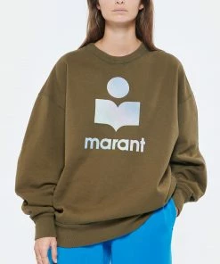 ISABEL MARANT ÉTOILE Sweatshirt Mindy Coton Kaki -Boutique MAJESTIC FILATURES unnamed file 1680