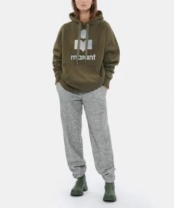 ISABEL MARANT ÉTOILE Sweatshirt Mansel Coton Kaki -Boutique MAJESTIC FILATURES unnamed file 1686