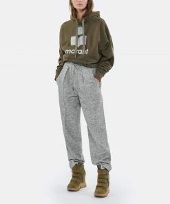 ISABEL MARANT ÉTOILE Sweatshirt Mansel Coton Kaki -Boutique MAJESTIC FILATURES unnamed file 1688