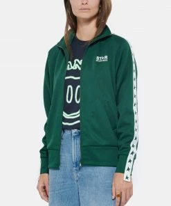GOLDEN GOOSE Veste Star Denise Étoiles Vert Blanc -Boutique MAJESTIC FILATURES unnamed file 1697 scaled