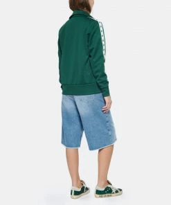 GOLDEN GOOSE Veste Star Denise Étoiles Vert Blanc -Boutique MAJESTIC FILATURES unnamed file 1699 scaled