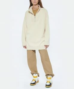 CLOSED Sweatshirt Zip Coton Écru -Boutique MAJESTIC FILATURES unnamed file 1703