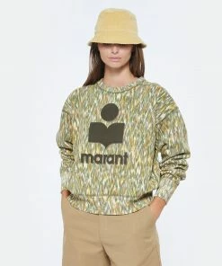 ISABEL MARANT ÉTOILE Sweatshirt Mobyli Coton Imprimé Kaki -Boutique MAJESTIC FILATURES unnamed file 1707