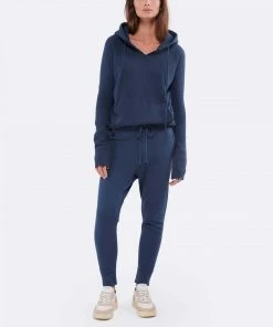 NILI LOTAN Sweatshirt Janie Coton Bleu Canard -Boutique MAJESTIC FILATURES unnamed file 1740 scaled