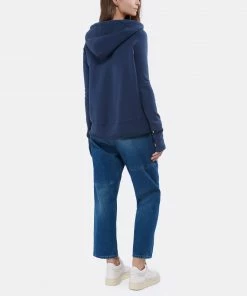 NILI LOTAN Sweatshirt Janie Coton Bleu Canard -Boutique MAJESTIC FILATURES unnamed file 1742 scaled