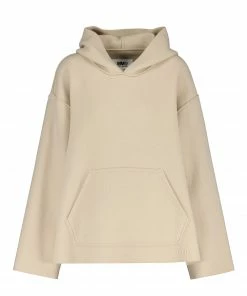 MM6 MAISON MARGIELA Pull à Capuche Laine Beige