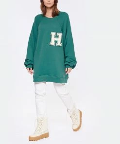 HALFBOY Sweatshirt Crew Over Patch Coton Vert 8 HALFBOY Sweatshirt Crew Over Patch Coton Vert -Boutique MAJESTIC FILATURES unnamed file 1762