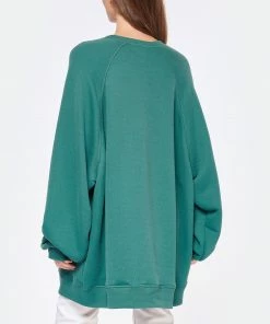 HALFBOY Sweatshirt Crew Over Patch Coton Vert 9 HALFBOY Sweatshirt Crew Over Patch Coton Vert -Boutique MAJESTIC FILATURES unnamed file 1763