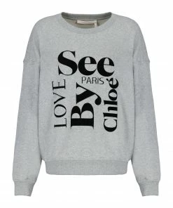 SEE BY CHLOE Sweatshirt Coton Gris