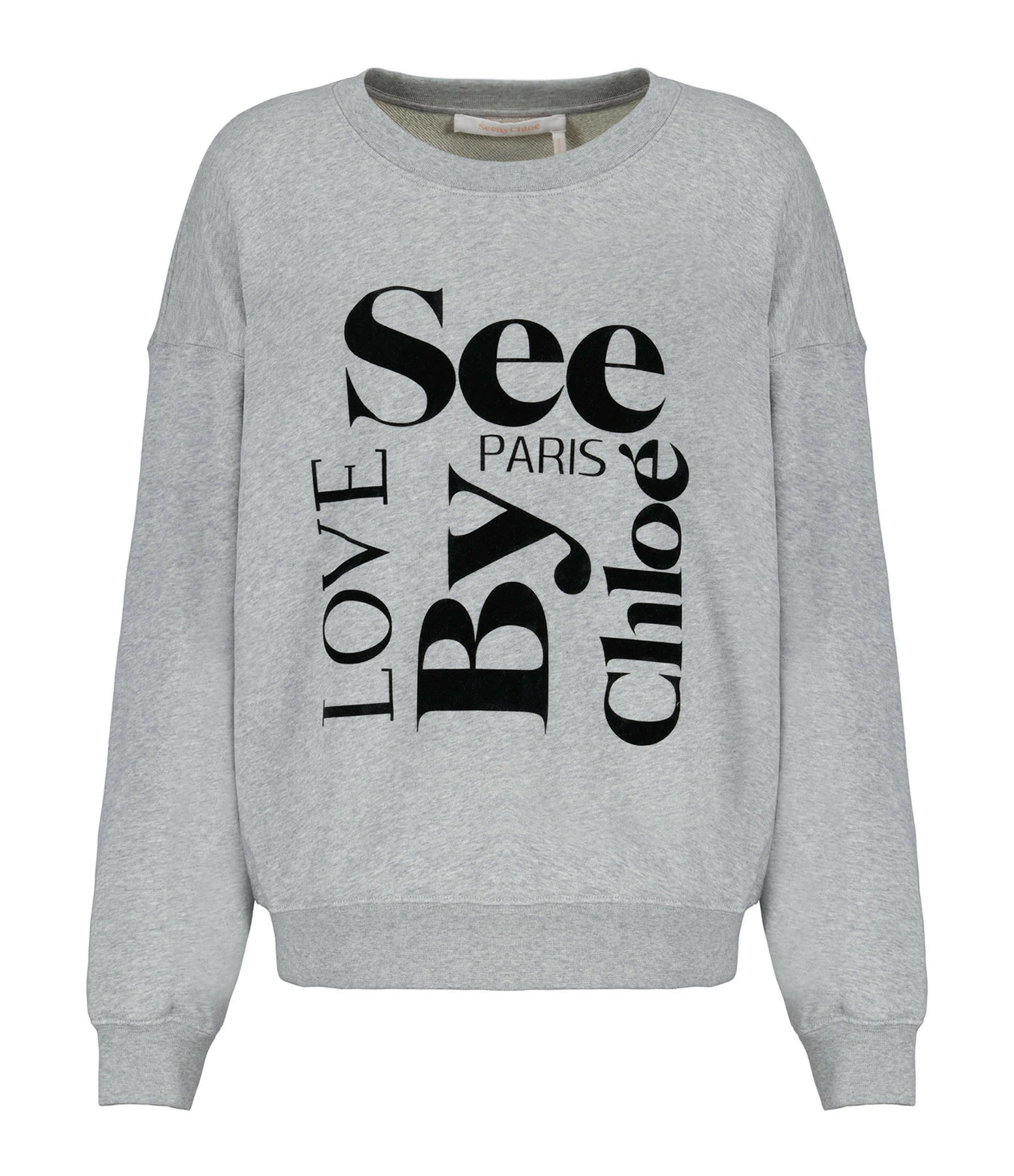 SEE BY CHLOE Sweatshirt Coton Gris 3 SEE BY CHLOE Sweatshirt Coton Gris