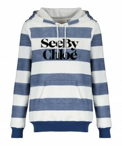 SEE BY CHLOE Sweatshirt Rayures Coton Bleu