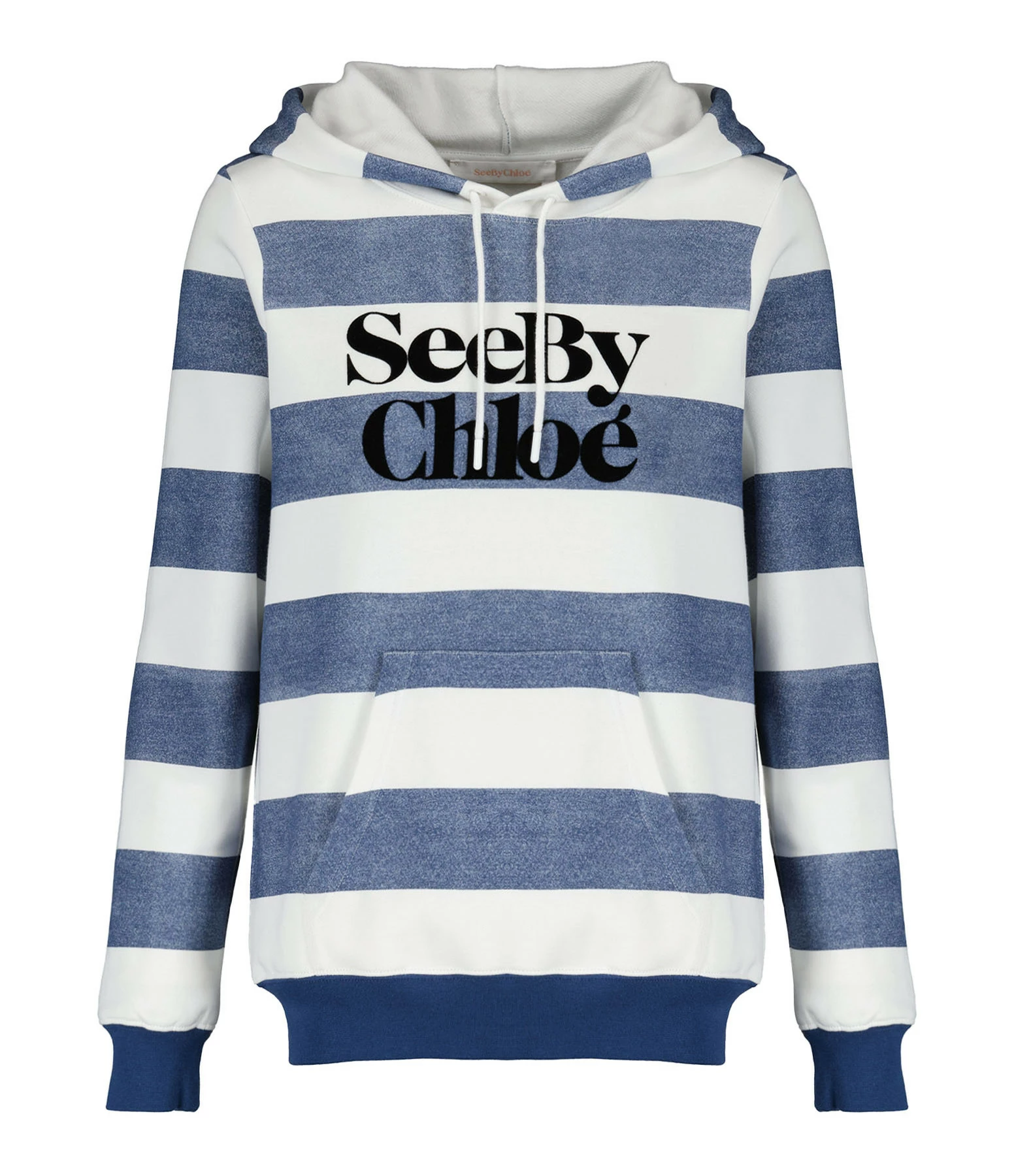SEE BY CHLOE Sweatshirt Rayures Coton Bleu 3 SEE BY CHLOE Sweatshirt Rayures Coton Bleu