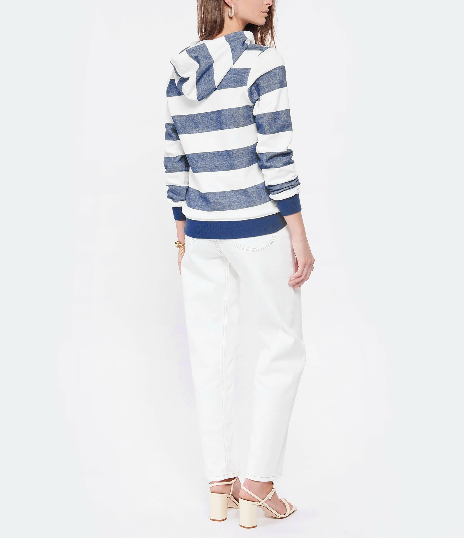 SEE BY CHLOE Sweatshirt Rayures Coton Bleu 7 SEE BY CHLOE Sweatshirt Rayures Coton Bleu – Image 5