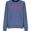 A.P.C. Sweatshirt Viva Neon Coton Marine -Boutique MAJESTIC FILATURES unnamed file 1782