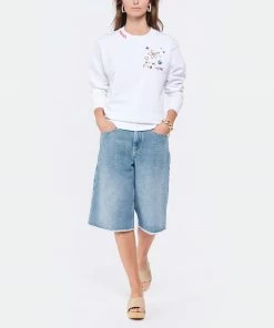 MIRA MIKATI Sweatshirt Open Your Heart Coton Blanc -Boutique MAJESTIC FILATURES unnamed file 1790