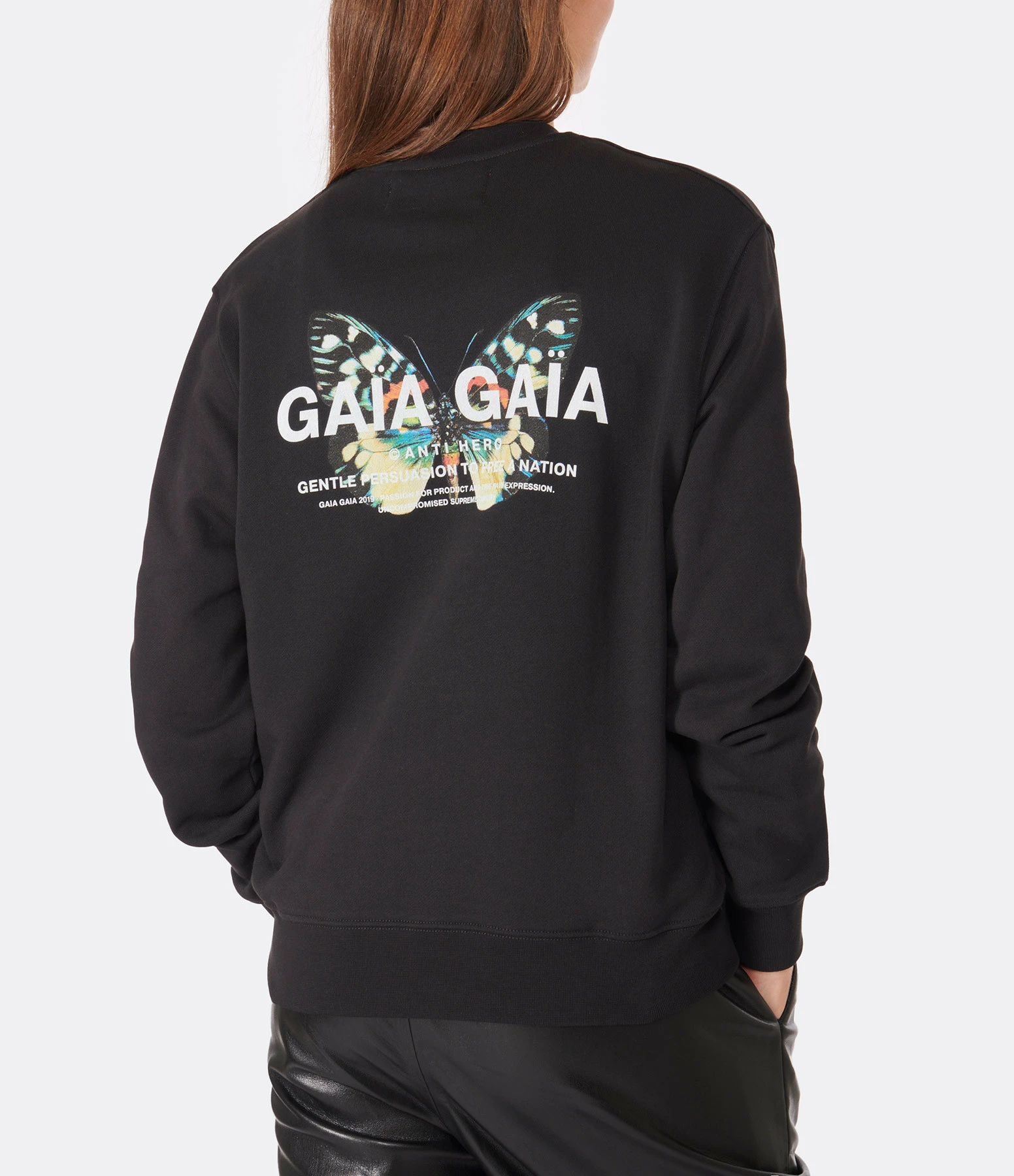 GAÏA GAÏA Sweatshirt Thalia Loose Fit Coton Noir 5 GAÏA GAÏA Sweatshirt Thalia Loose Fit Coton Noir – Image 3