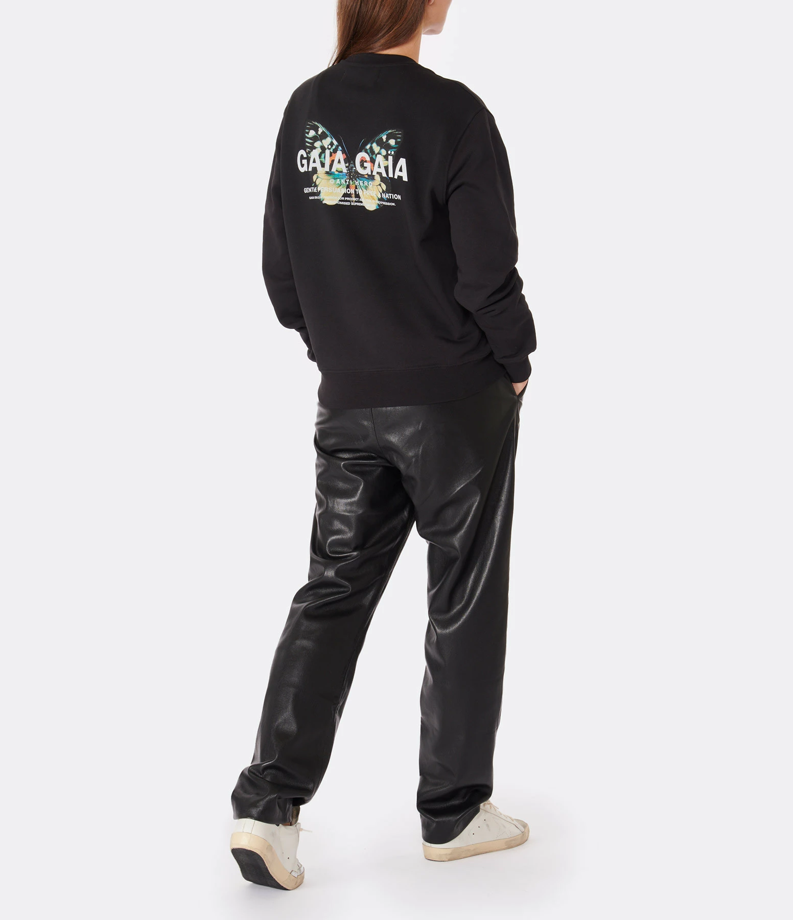 GAÏA GAÏA Sweatshirt Thalia Loose Fit Coton Noir 7 GAÏA GAÏA Sweatshirt Thalia Loose Fit Coton Noir – Image 5