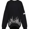 GAÏA GAÏA Sweatshirt Sanyo Oversized Puff Sleeve Coton Noir Strass -Boutique MAJESTIC FILATURES unnamed file 1828