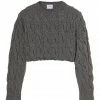 HALFBOY Pull Crew Cable Laine Gris -Boutique MAJESTIC FILATURES unnamed file 183