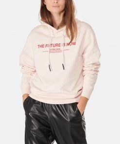 GAÏA GAÏA Sweatshirt Hoodie Loose Fit Cybele Coton Rosewater -Boutique MAJESTIC FILATURES unnamed file 1835