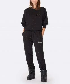 GAÏA GAÏA Sweatshirt Enyo Coton Noir Strass -Boutique MAJESTIC FILATURES unnamed file 1841