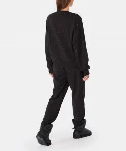 GAÏA GAÏA Sweatshirt Enyo Coton Noir Strass -Boutique MAJESTIC FILATURES unnamed file 1842