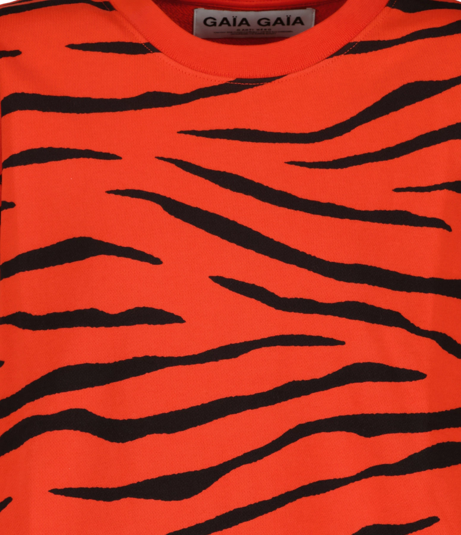 GAÏA GAÏA Sweatshirt Loose Thalia Zebra Rouge Cayenne 4 GAÏA GAÏA Sweatshirt Loose Thalia Zebra Rouge Cayenne – Image 2