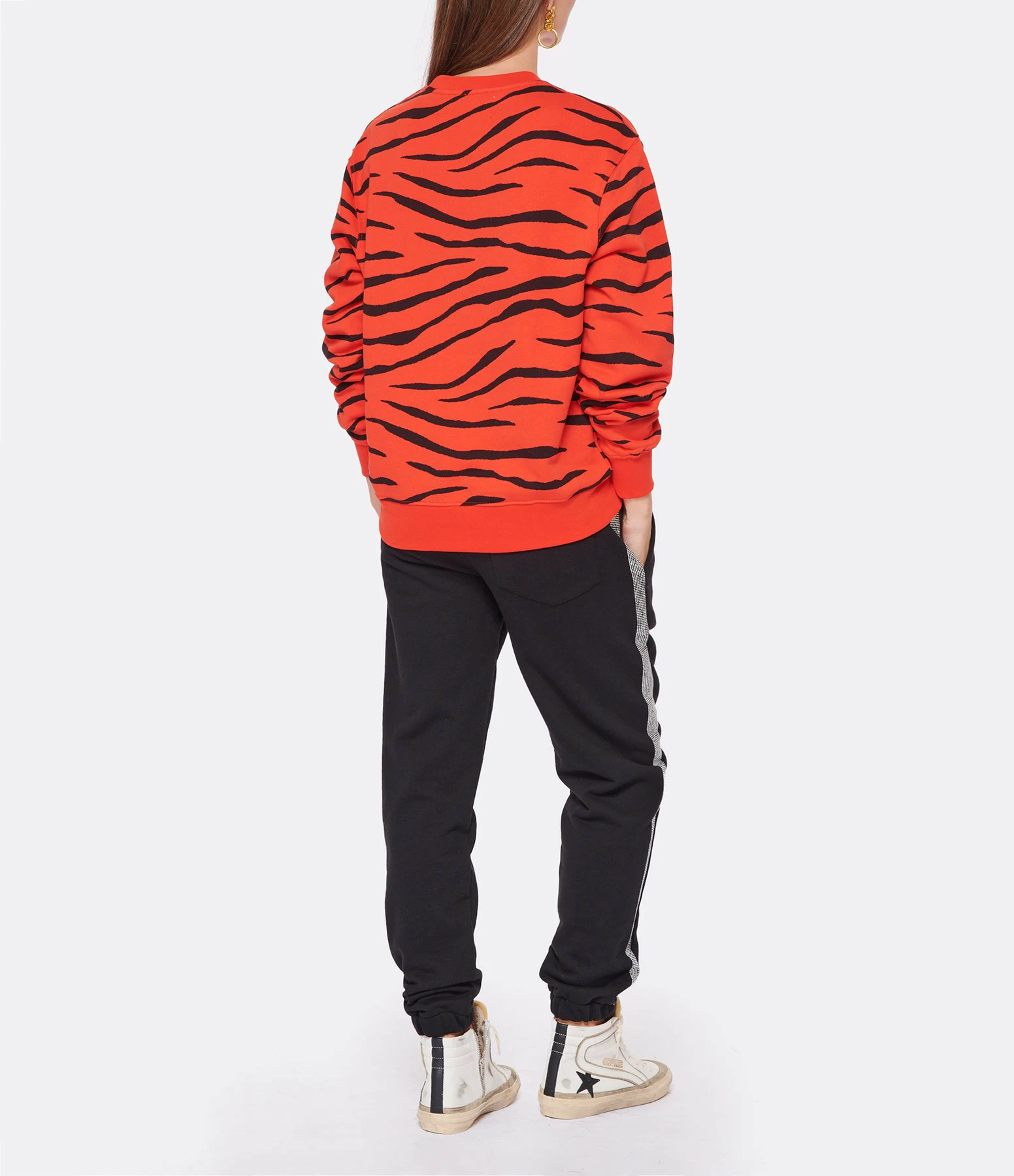 GAÏA GAÏA Sweatshirt Loose Thalia Zebra Rouge Cayenne 7 GAÏA GAÏA Sweatshirt Loose Thalia Zebra Rouge Cayenne – Image 5