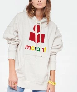 ISABEL MARANT ÉTOILE Sweatshirt Mansel Coton Écru, Capsule Color Playground -Boutique MAJESTIC FILATURES unnamed file 1850