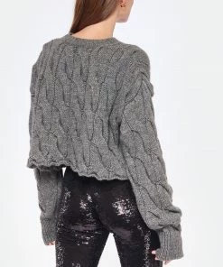 HALFBOY Pull Crew Cable Laine Gris -Boutique MAJESTIC FILATURES unnamed file 186