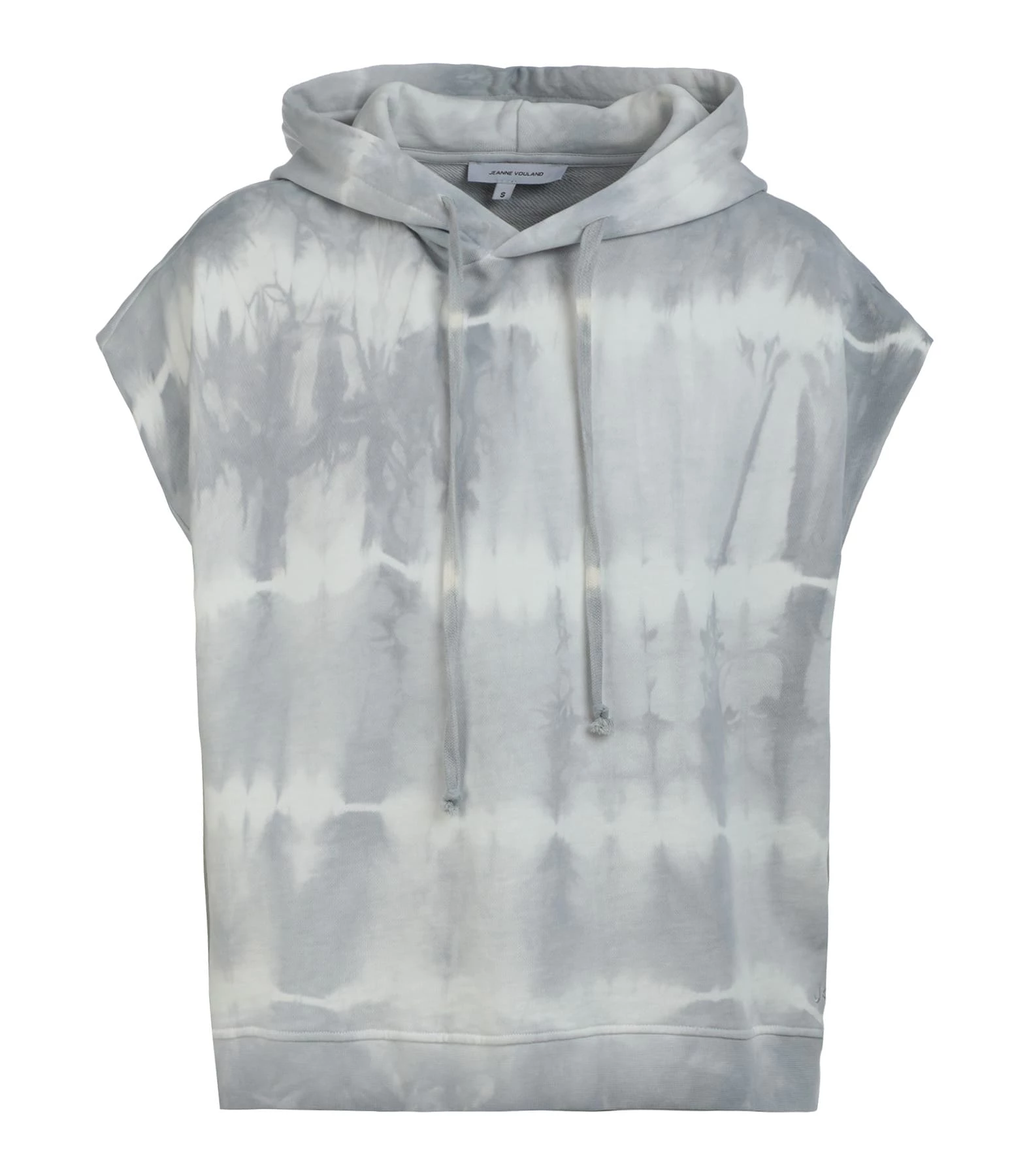 JEANNE VOULAND Sweatshirt Hoodie Gunt Coton Tie And Dye Gris 3 JEANNE VOULAND Sweatshirt Hoodie Gunt Coton Tie And Dye Gris