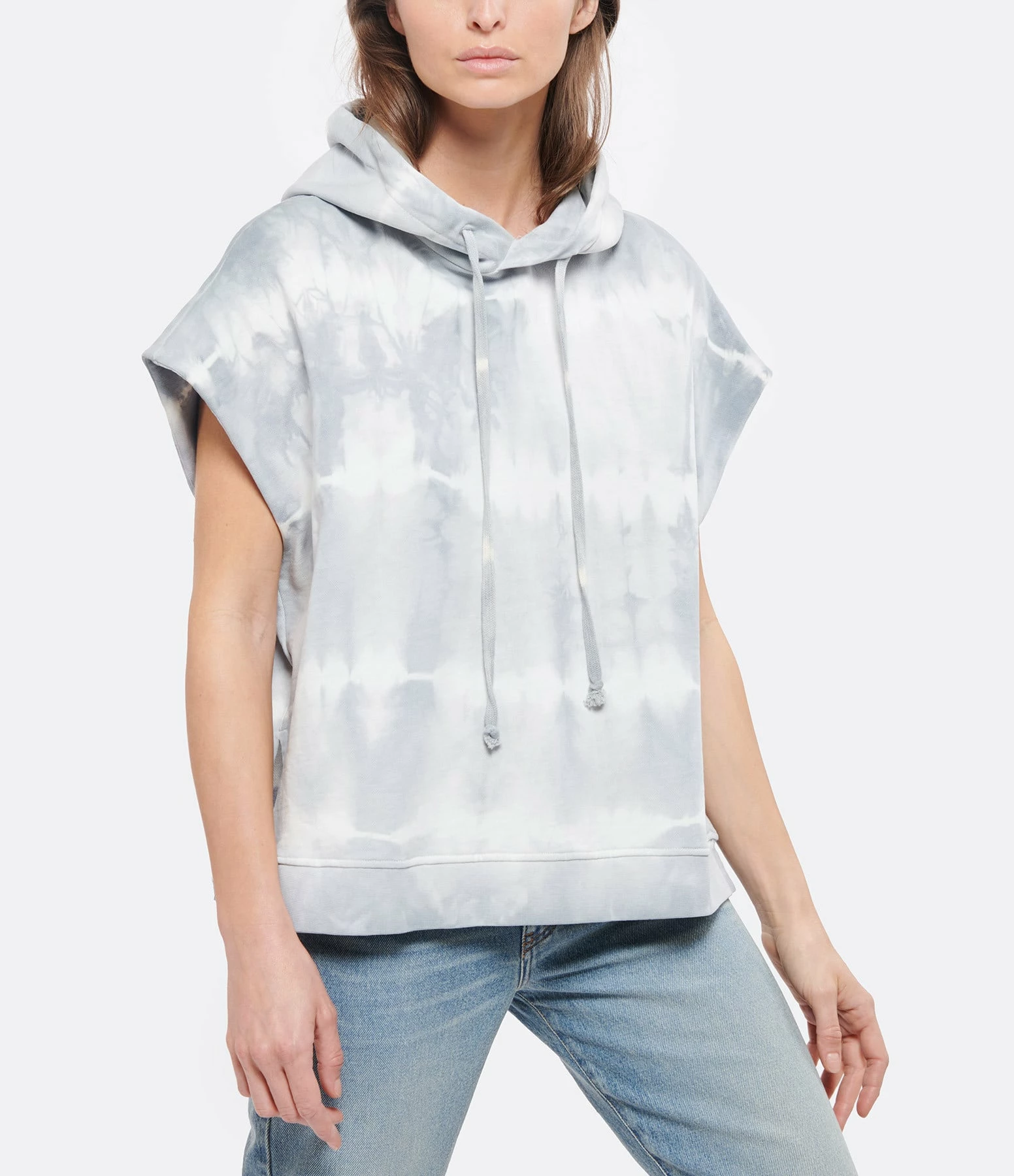 JEANNE VOULAND Sweatshirt Hoodie Gunt Coton Tie And Dye Gris 5 JEANNE VOULAND Sweatshirt Hoodie Gunt Coton Tie And Dye Gris – Image 3