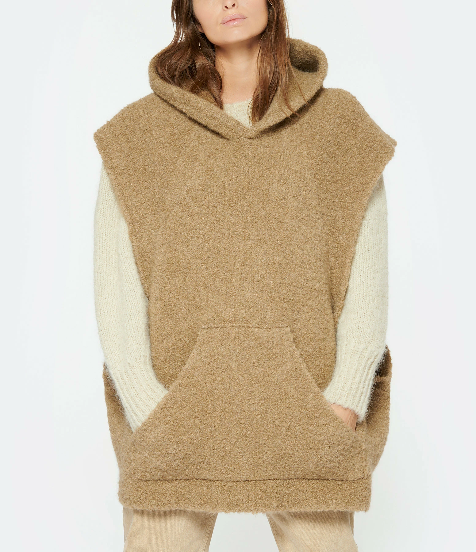 SHERPA Sweat Hoodie Oversized Nyima Alpaga Camel 5 SHERPA Sweat Hoodie Oversized Nyima Alpaga Camel – Image 3