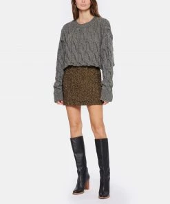 HALFBOY Pull Crew Cable Laine Gris -Boutique MAJESTIC FILATURES unnamed file 189