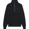 AMI PARIS Sweatshirt Zippé Unisexe Ami De Cœur Coton Biologique Noir 2 AMI PARIS Sweatshirt Zippé Unisexe Ami De Cœur Coton Biologique Noir -Boutique MAJESTIC FILATURES unnamed file 1895