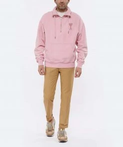 AMI PARIS Sweatshirt Zippé Unisexe Ami De Cœur Coton Biologique Rose Pâle 14 AMI PARIS Sweatshirt Zippé Unisexe Ami De Cœur Coton Biologique Rose Pâle -Boutique MAJESTIC FILATURES unnamed file 1914