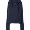NILI LOTAN Sweatshirt Hoodie Janie Coton Bleu Marine -Boutique MAJESTIC FILATURES unnamed file 1916