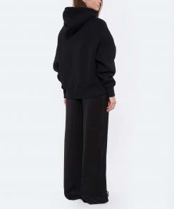 AMI PARIS Sweatshirt Hoodie Unisexe Ami De Cœur Satin Coton Biologique Noir -Boutique MAJESTIC FILATURES unnamed file 1924